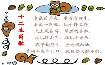 幼儿园大班生肖歌教案精选5篇