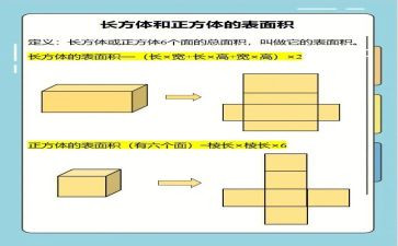 长方体和正方体的表面积2教案6篇